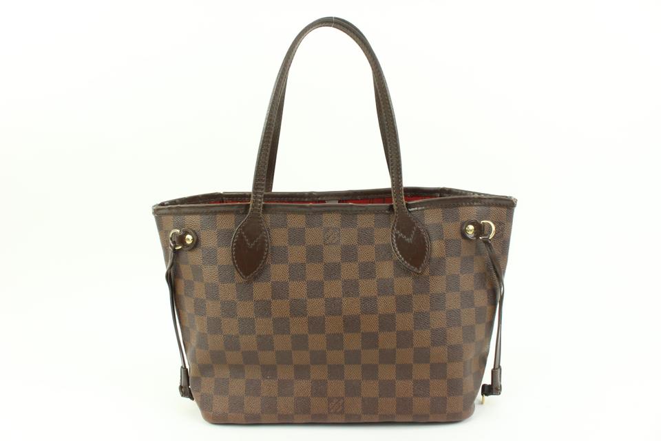 Louis Vuitton Small Damier Ebene Neverfull PM Tote Bag 70lv315s