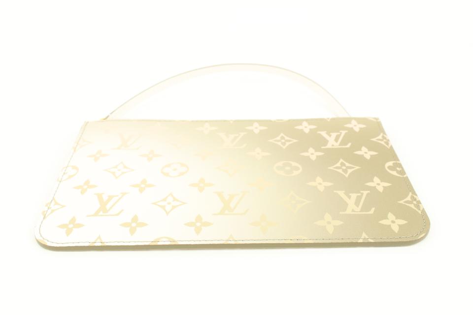 Louis Vuitton Monogram Khaki Sunset Neverfull Pochette MM/GM Wristlet Pouch 90lk412s