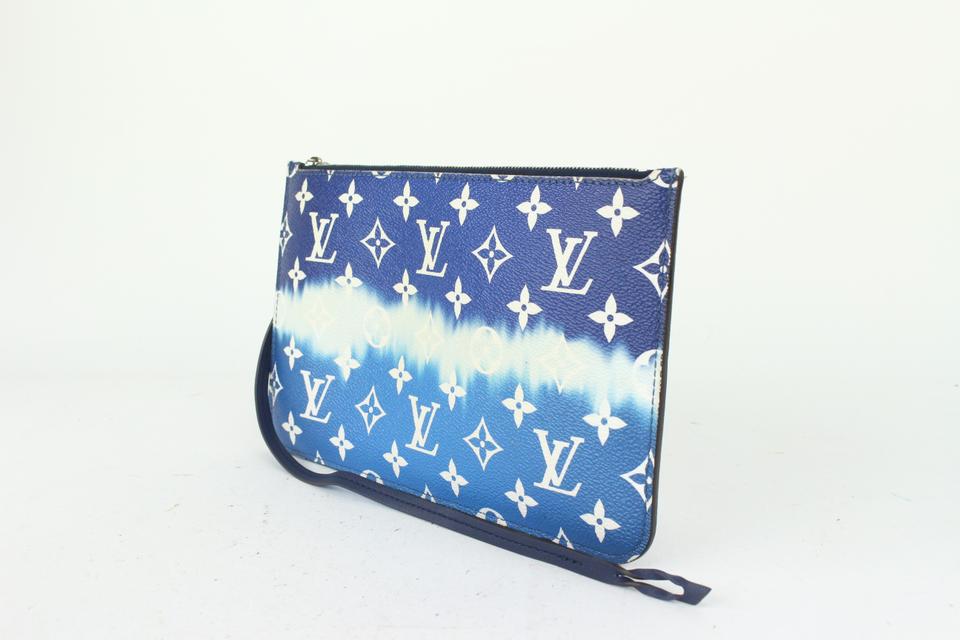 Louis Vuitton Blue Monogram Giant Escale Neverfull Pochette 824lv45