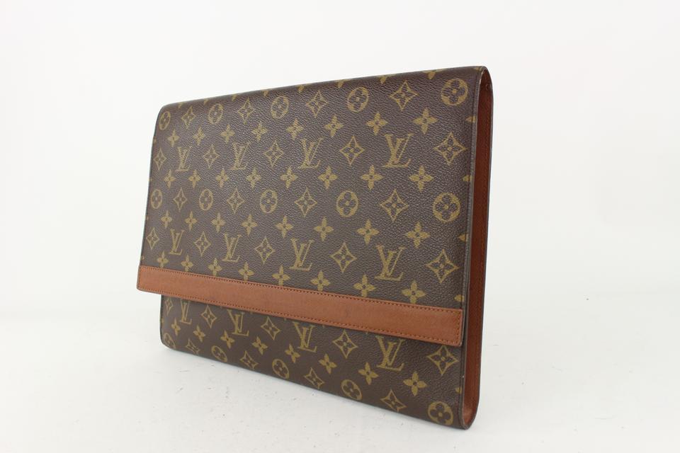 Louis Vuitton XL Monogram Folder Portfolio Document Clutch Porte 825lv66