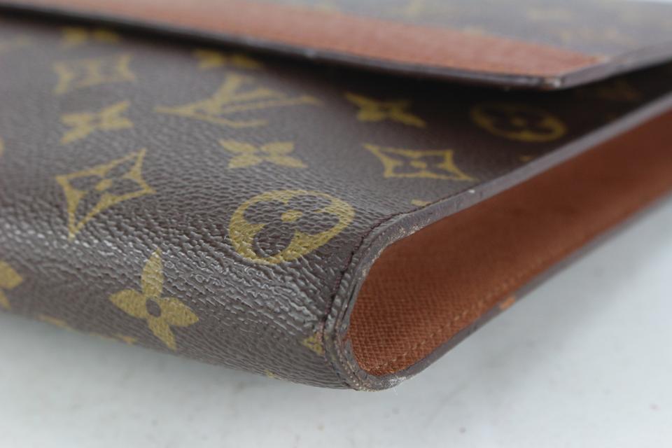 Louis Vuitton XL Monogram Folder Portfolio Document Clutch Porte 825lv66