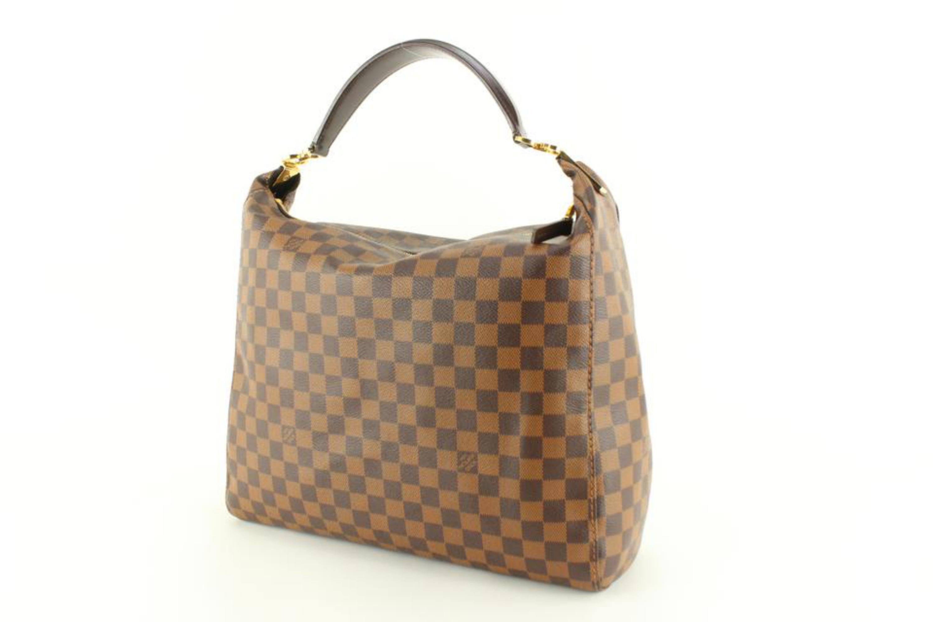 Louis Vuitton Damier Ebene Portobello GM Hobo 13lz720s