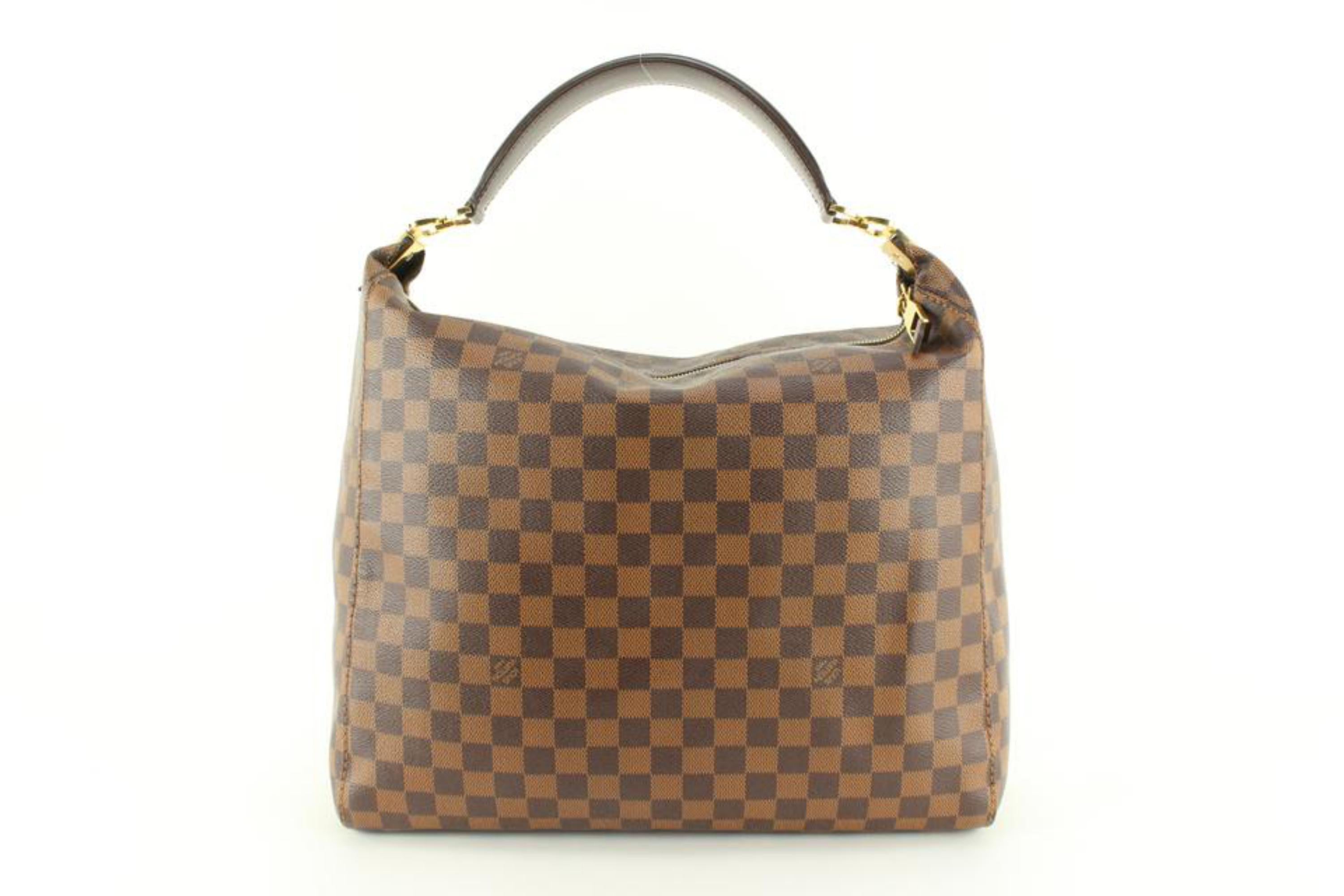 Louis Vuitton Damier Ebene Portobello GM Hobo 13lz720s