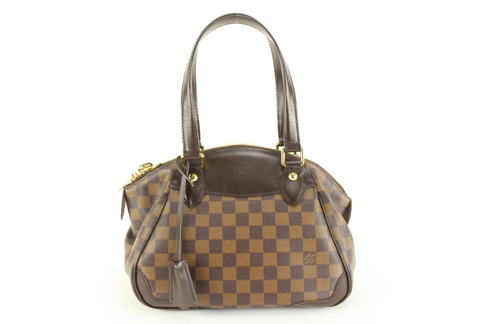 Louis Vuitton Discontinued Damier Ebene Verona PM Bowler Shoulder Bag 20lk53s