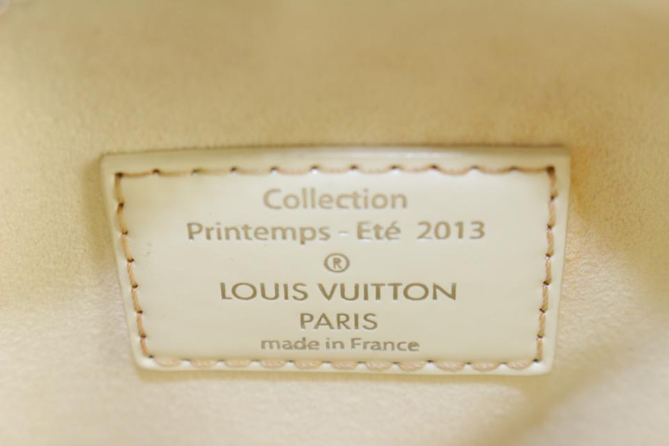 Louis Vuitton White Damier Facet Speedy Cube PM Bandouliere with Strap 1122lv54