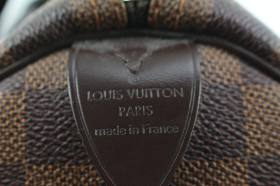 Louis Vuitton Damier Ebene Speedy 30 Boston 81lv225s