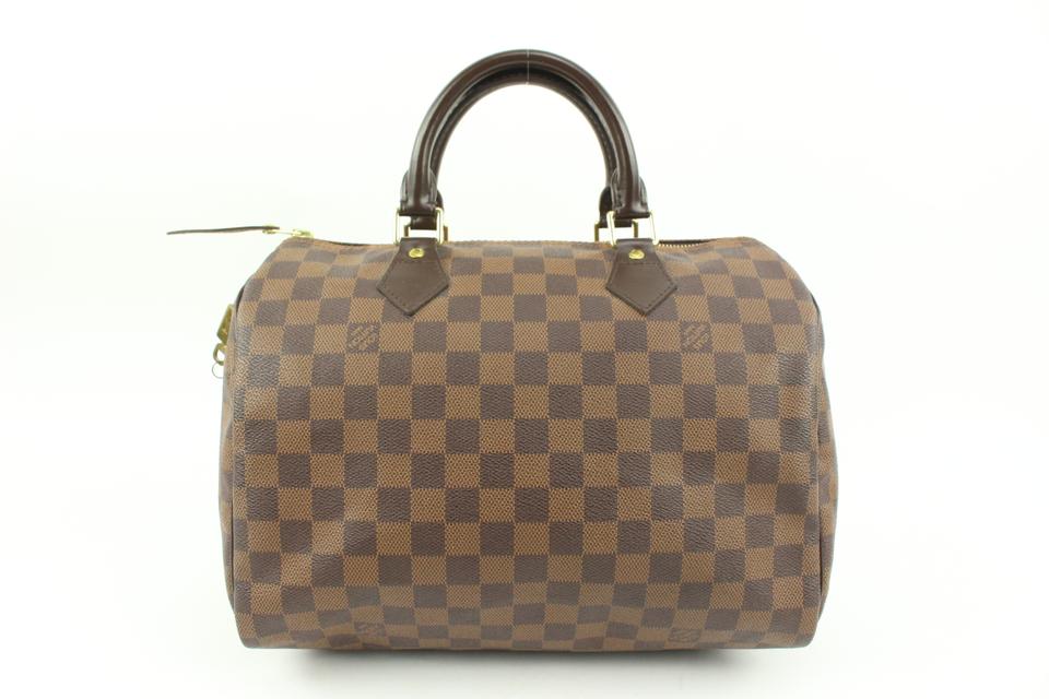 Louis Vuitton Damier Ebene Speedy 30 Boston 81lv225s