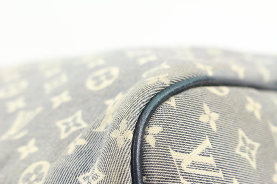 Louis Vuitton Navy Blue x Grey Encre Monogram Idylle Speedy Bandouliere 30 66lv218s