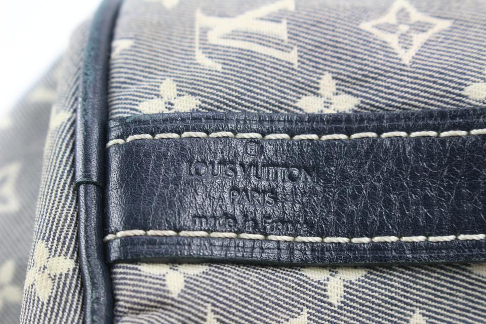 Louis Vuitton Navy Blue x Grey Encre Monogram Idylle Speedy Bandouliere 30 66lv218s