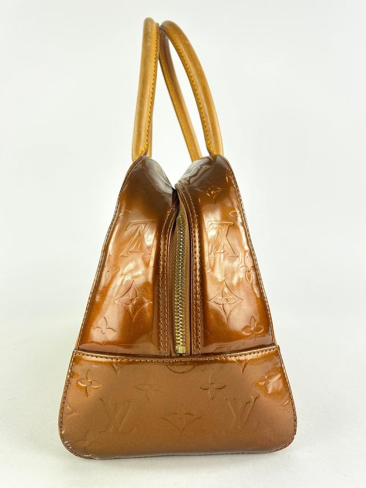 Louis Vuitton Bronze Vernis Copper Tompkins Square Boston Bag 862143