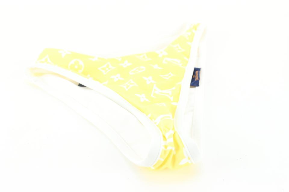 Louis Vuitton Size 34  Extra Small Yellow Monogram Bikini 82lk727s