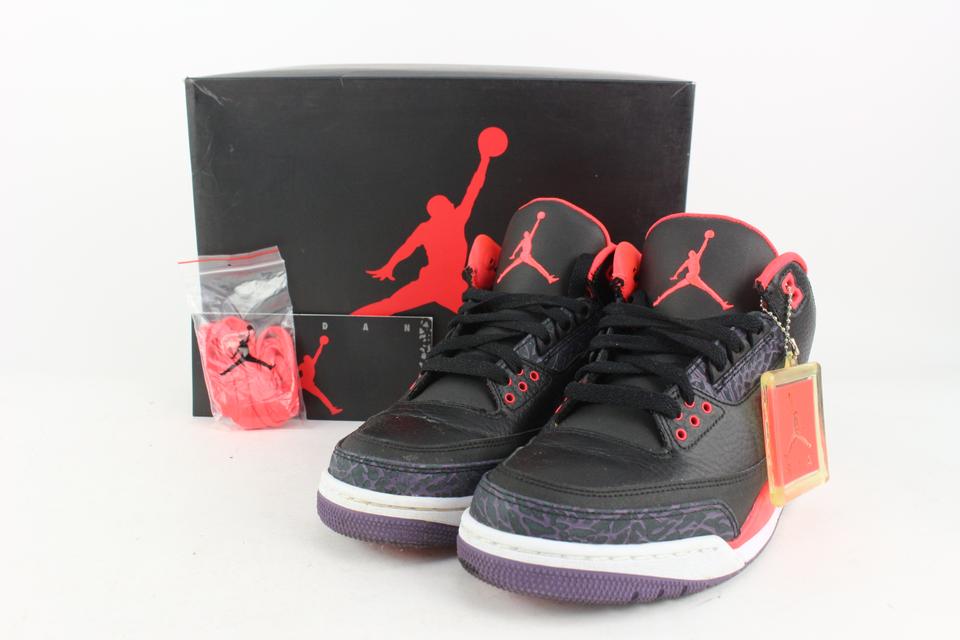 Nike 2012 Crimson x Black Bred Retro Air Jordan IIV 3 136064-005