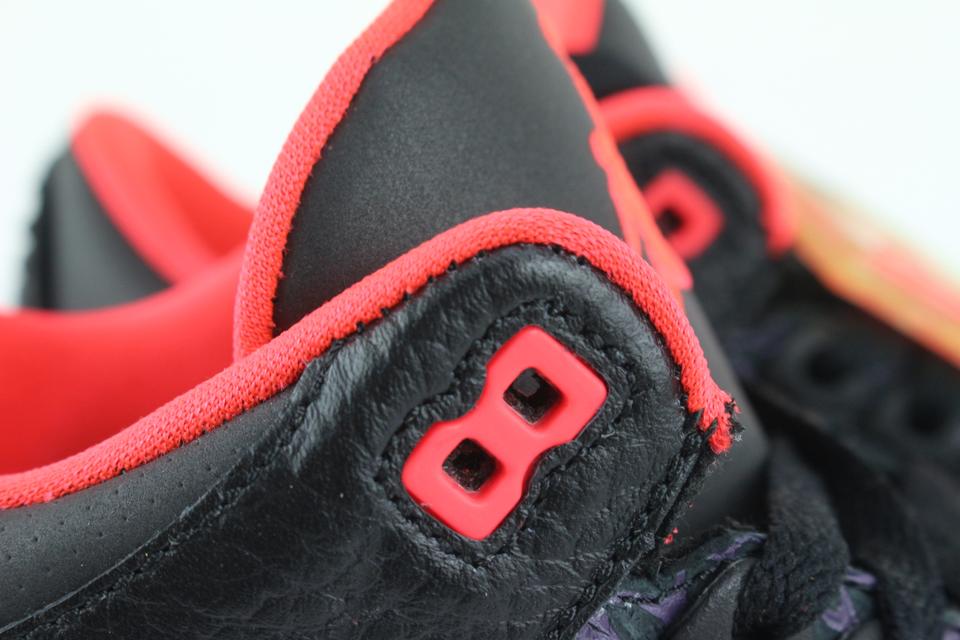 Nike 2012 Crimson x Black Bred Retro Air Jordan IIV 3 136064-005