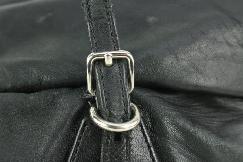 Prada Black Leather Shopper Tote Bag 14p19