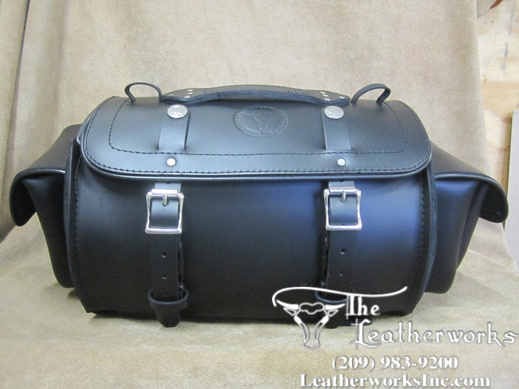  116XP Large Leather Duffel Bag with Side Pockets 