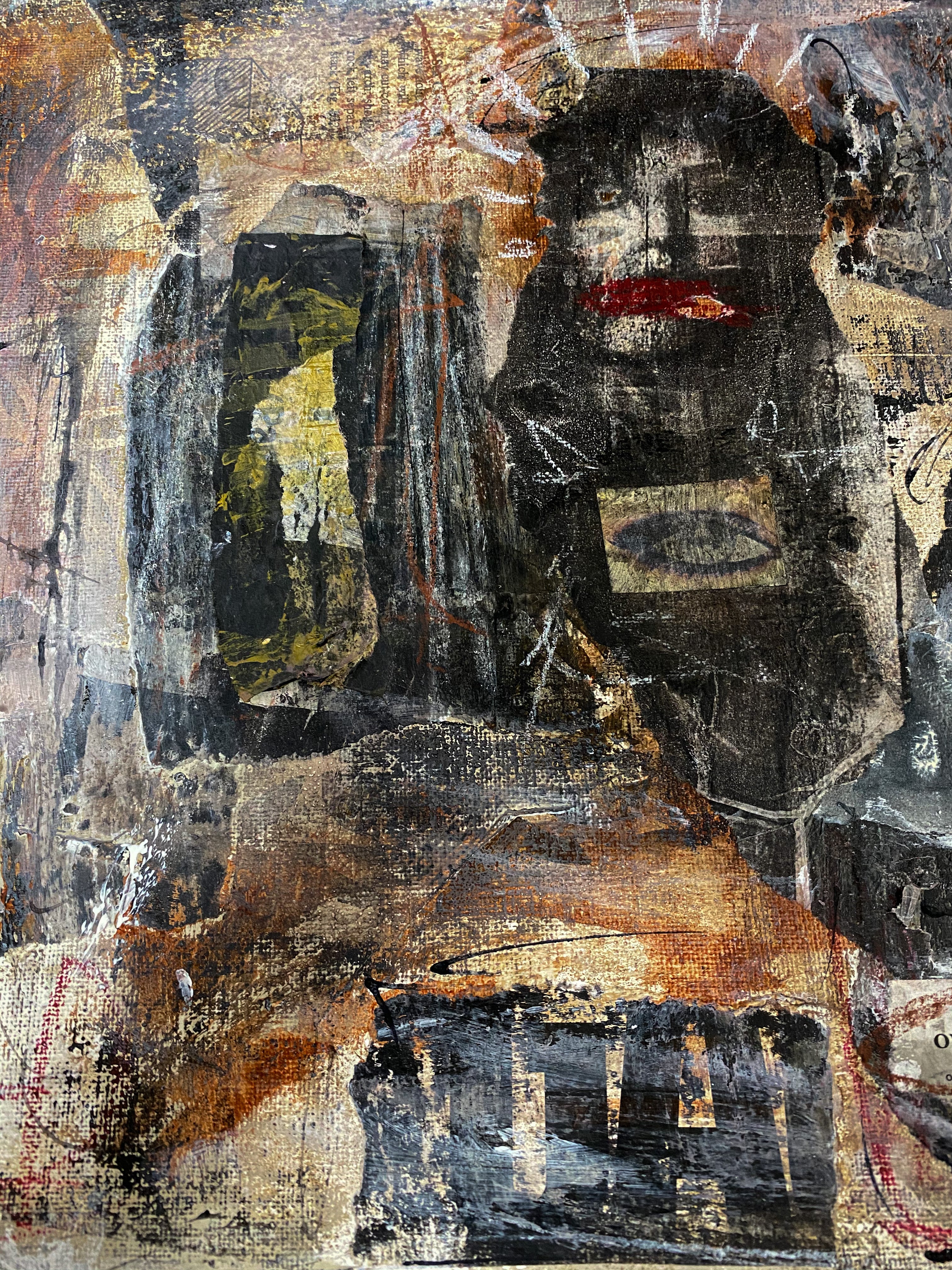 Overwork - Original Mixed Media Collage