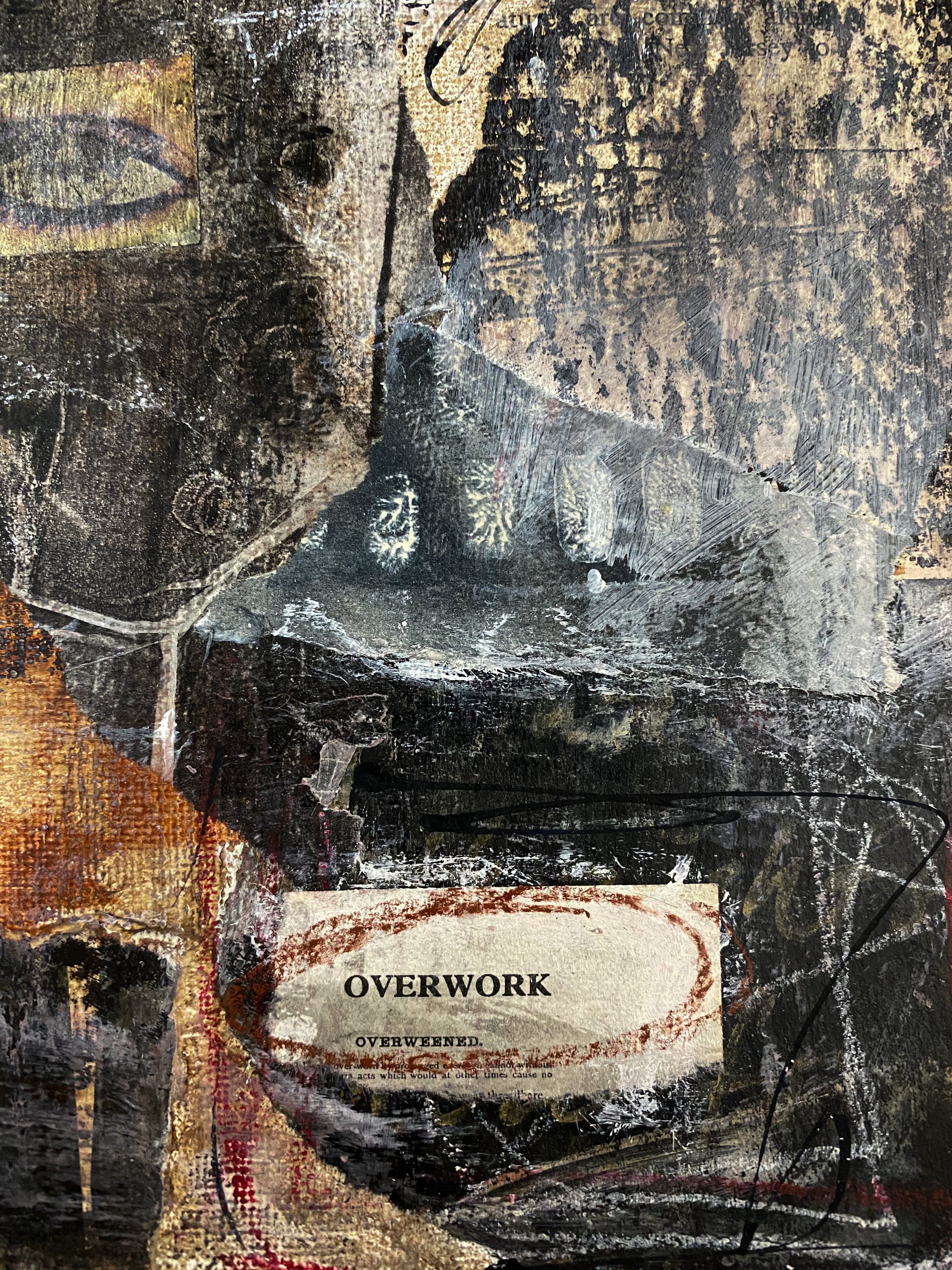 Overwork - Original Mixed Media Collage