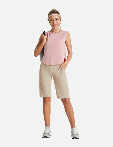 Flyleaf Pull-On Bermuda Shorts