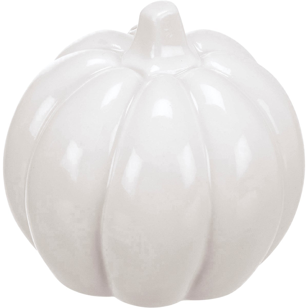 White Pumpkin Ceramic Salt and Pepper Shakers