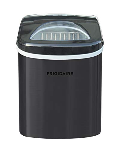 Frigidaire 26 Lbs per day Portable Compact Maker, Ice Making Machine, Black Stainless, Medium