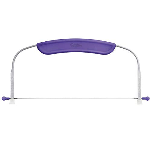 Wilton Adjustable Cake Leveler for Leveling and Torting, 12 x 6.25-Inch, Purple Cake Leveler, Plastic