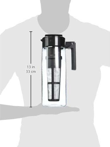 Takeya Patented Deluxe Cold Brew Coffee Maker, 2 Quart, Black