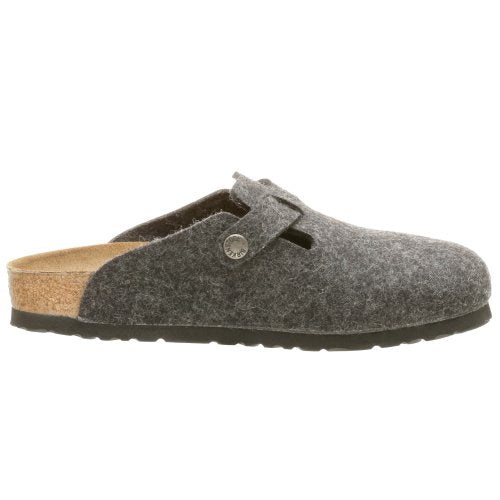 Birkenstock Boston High Arch Clog,Anthracite Wool,37 N EU