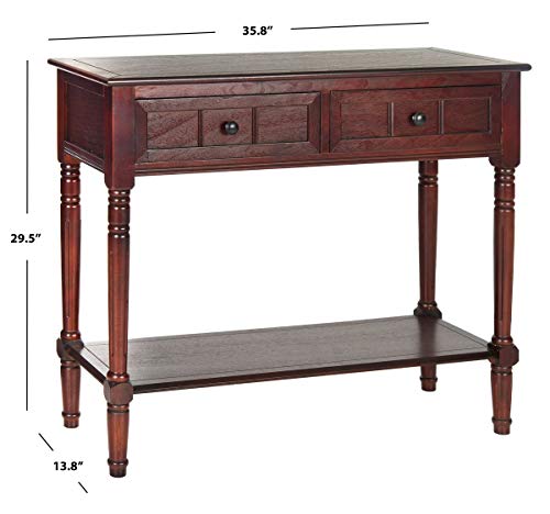 Safavieh American Homes Collection Samantha Dark Cherry 2-Drawer Console Table