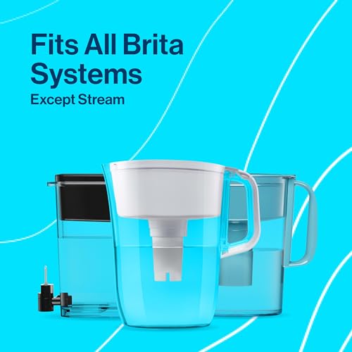 Brita Everyday Water Filter Pitcher, BPA-Free Water Pitcher, Replaces 1,800 Plastic Water Bottles a Year, Lasts Two Months or 40 Gallons, Includes 1 Filter, Kitchen Accessories, Large - 10-Cup