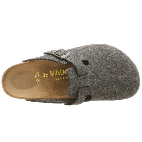 Birkenstock Boston High Arch Clog,Anthracite Wool,37 N EU