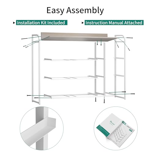 YITAHOME Fabric Dresser with 7 Drawers- Furniture Storage Tower, Chest of Drawer, Organizer Unit for Room, Living Room & Closets - Sturdy Steel Frame, Easy Pull Fabric Bins & Wooden Top