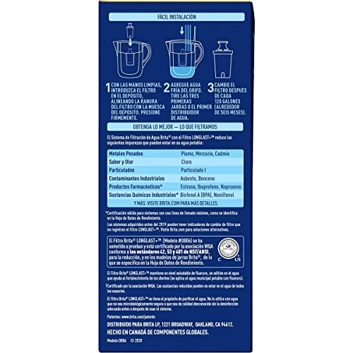 Brita Elite Water Filter Replacements for Pitchers and Dispensers, Reduces 99% of Lead from Tap Water, Lasts 6 Months, 2 Count