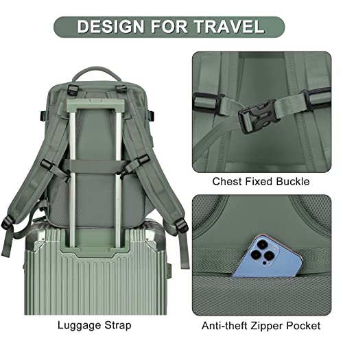 coofay Travel Backpack For Women Men Airline Approved Carry On Backpack Flight Approved Waterproof Sports Luggage Backpack Casual Daypack Small Hiking Backpack