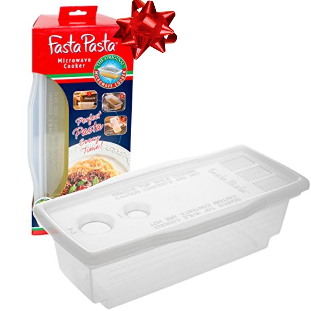 Microwave Pasta Cooker - The Original Fasta Pasta - No Mess, Sticking or Waiting For Boil