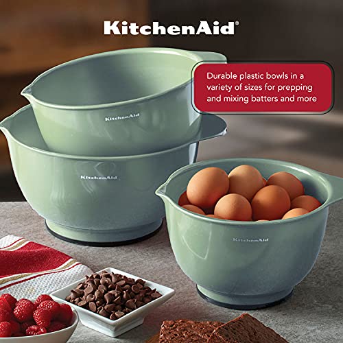 KitchenAid Classic Mixing Bowls, Set of 3, Pistachio, 3.5 quarts