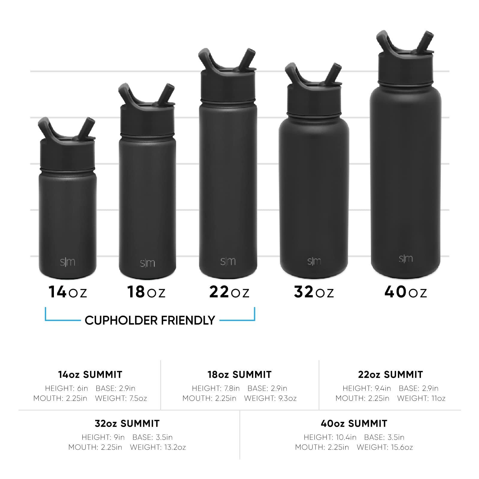 Simple Modern Water Bottle with Straw and Chug Lid Vacuum Insulated Stainless Steel Metal Thermos Bottles | Reusable Leak Proof BPA-Free Flask for Sports | Summit Collection | 32oz, Almond Birch