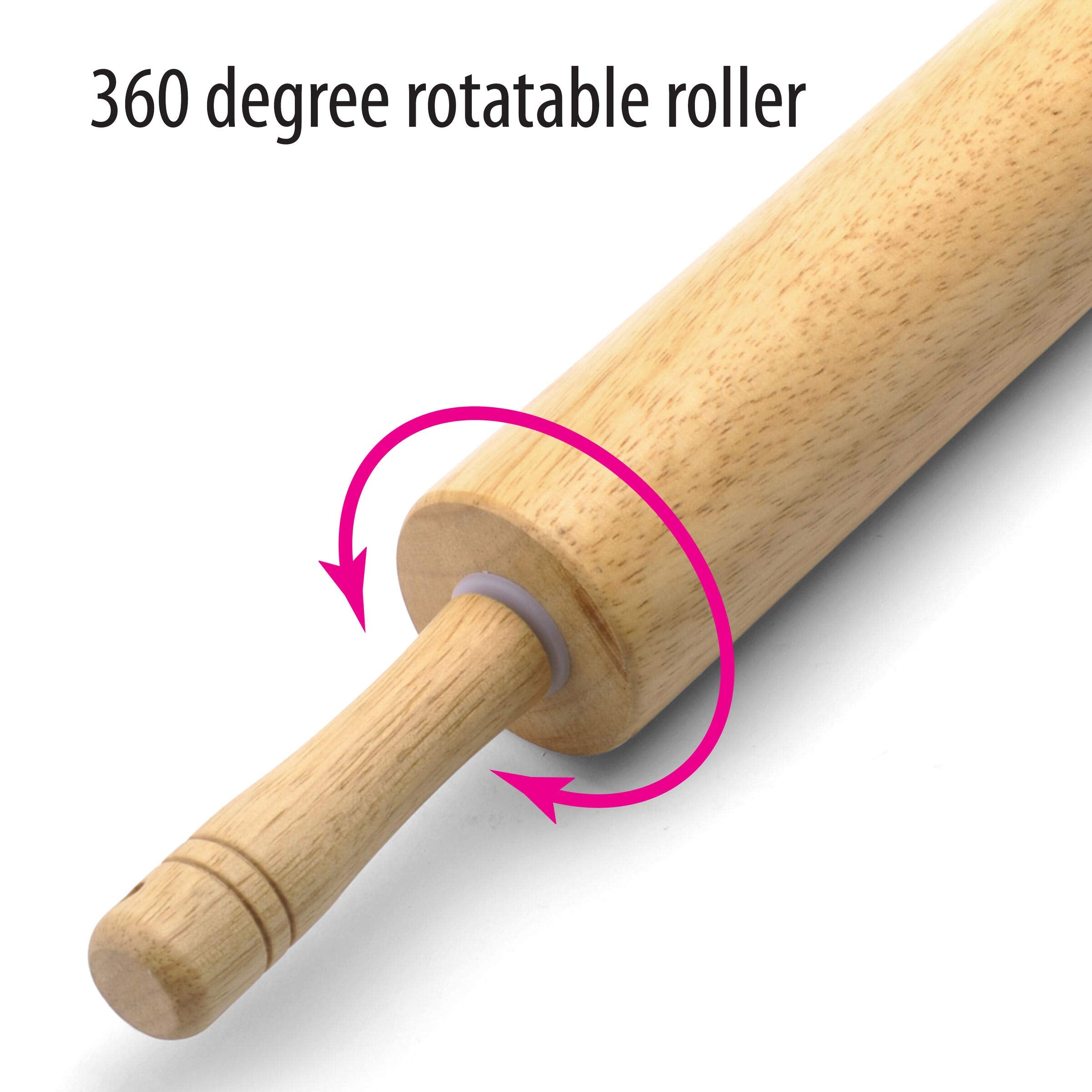 Farberware 5215807 Classic Wood Rolling Pin, 17.75-Inch, Natural