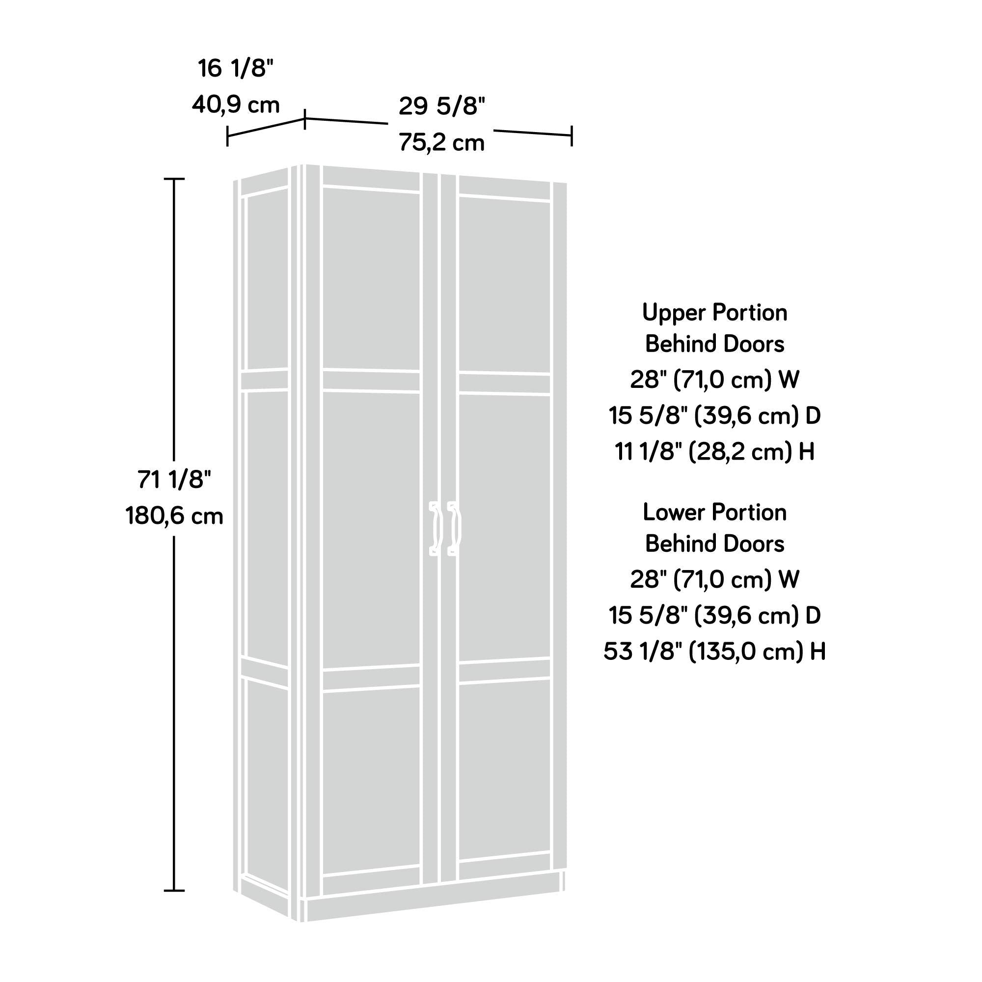 Sauder Miscellaneous Storage Pantry cabinets, L: 29.61