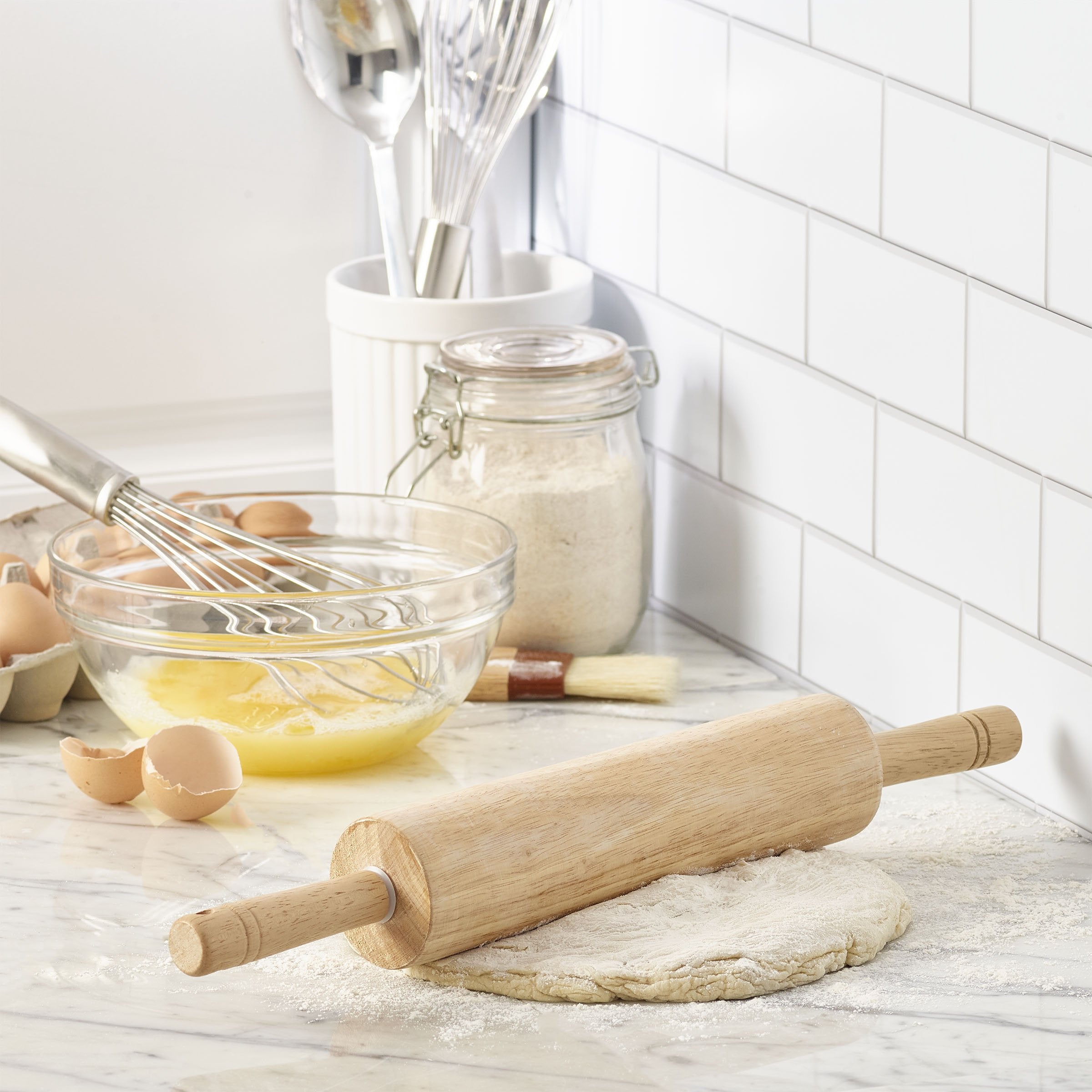 Farberware 5215807 Classic Wood Rolling Pin, 17.75-Inch, Natural