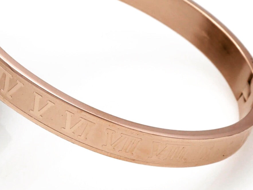 Roman Numeral Cuff Bracelet