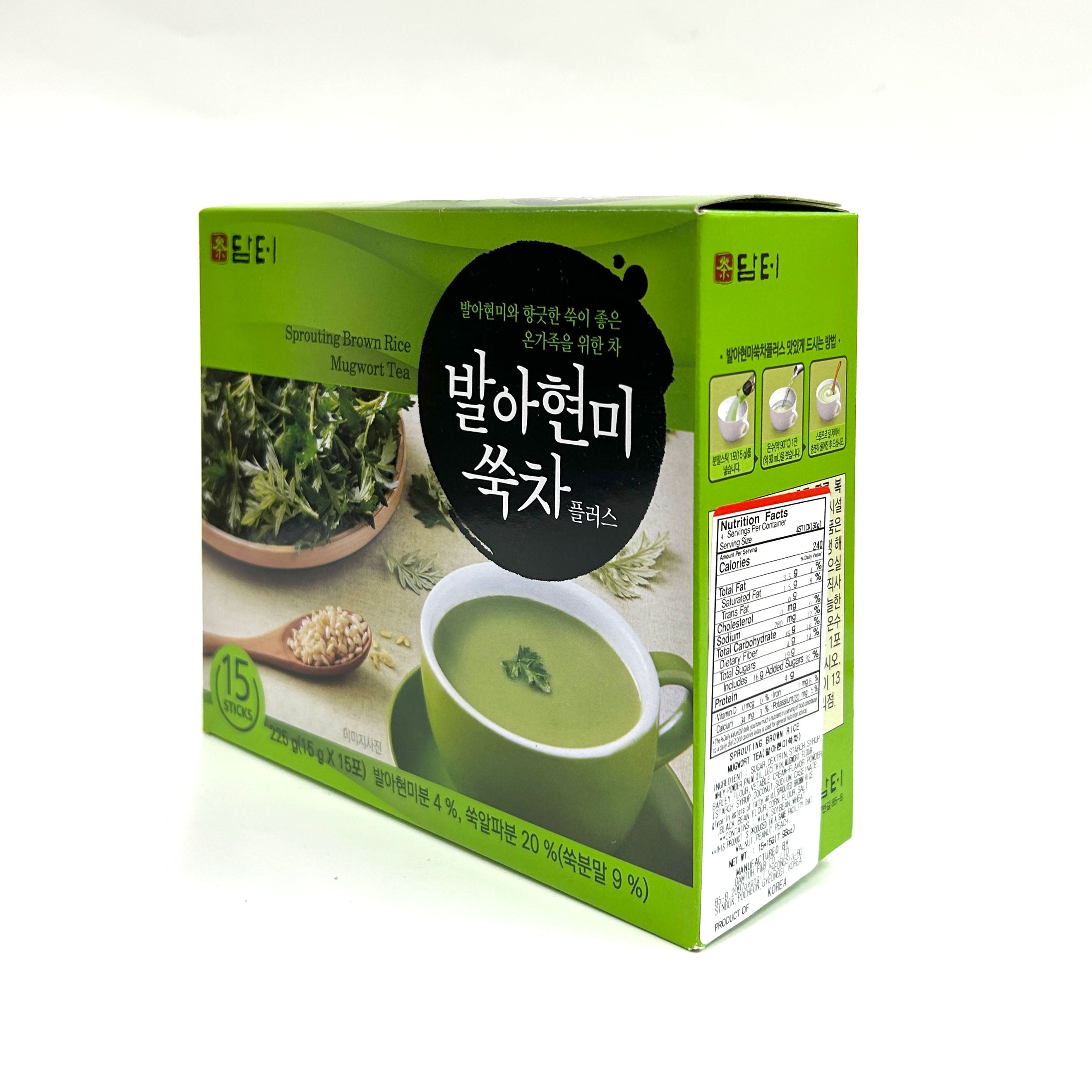 [Damtuh] Sprouting Brown Rice Mugwort Tea / ?? ?? ?? ?? ???(15sticks/box)