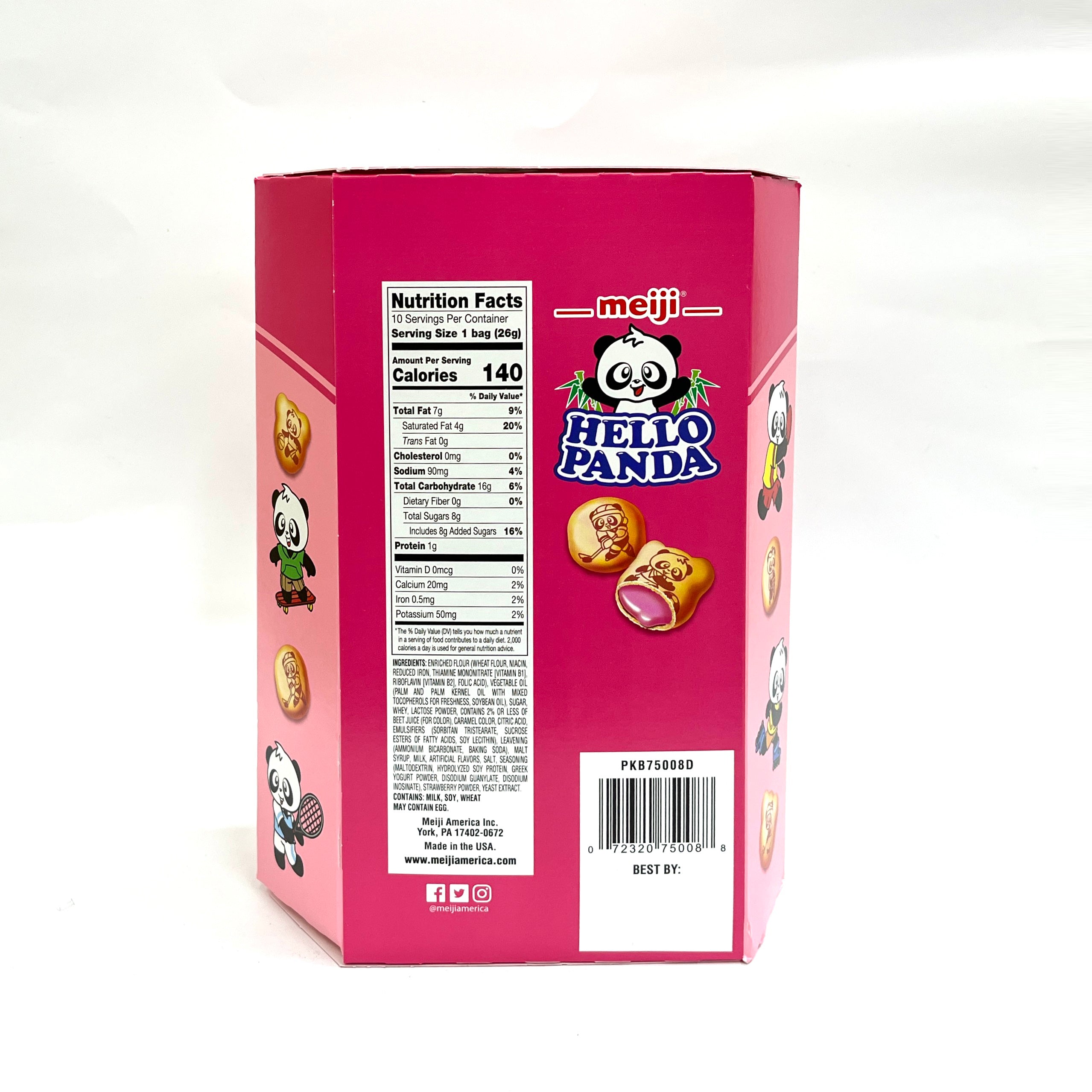 [Meiji] Hello Panda Snack Strawberry Flavor / ??? ?? ?? ?? ?? ? (10bags)