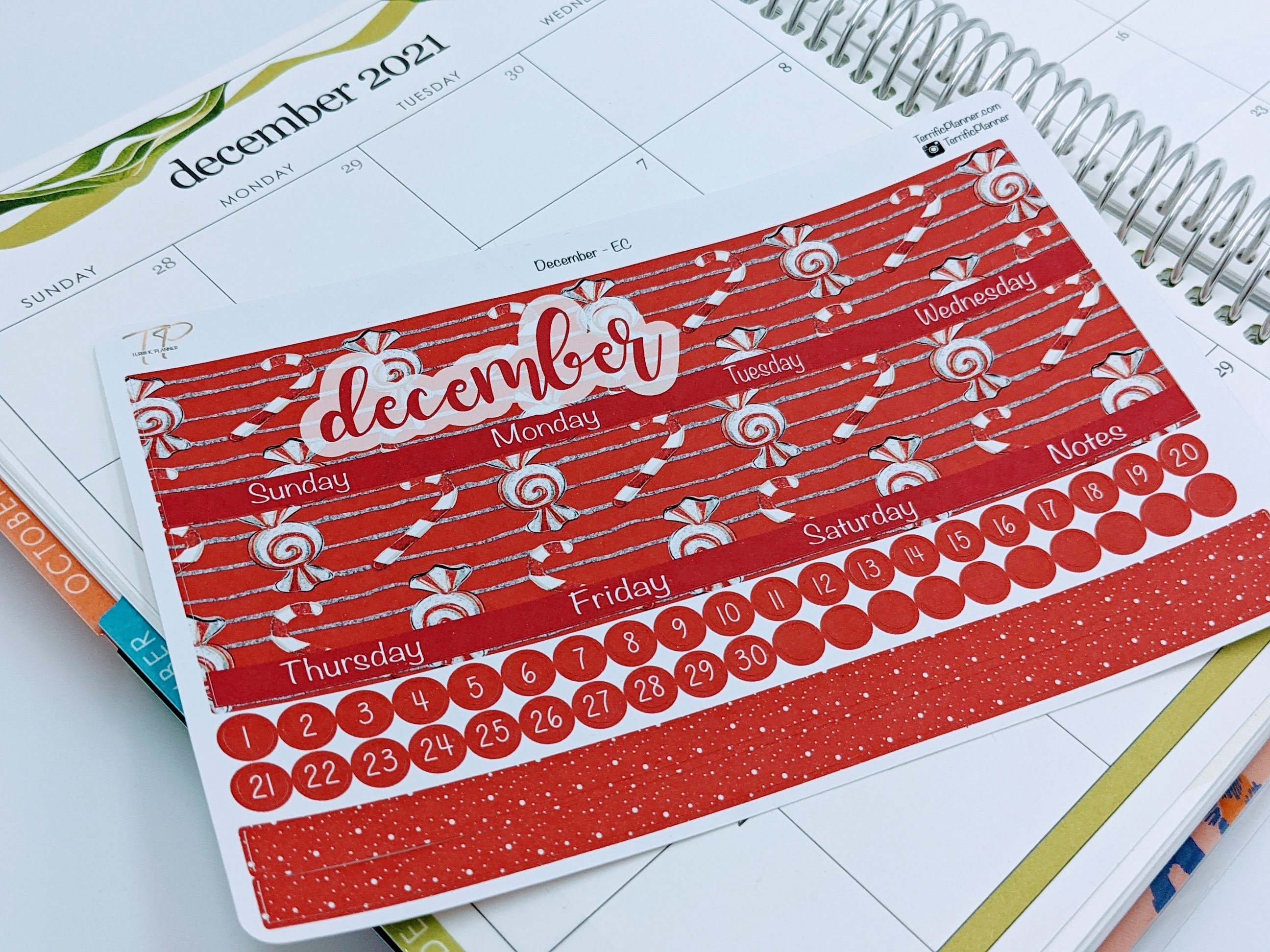 December Monthly Planner Sticker Kit