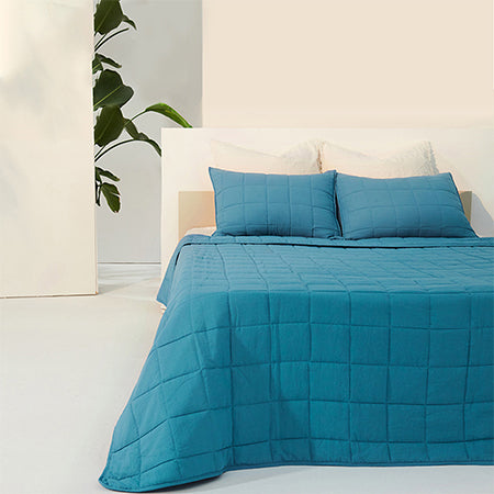 endlessbay teal blue quilt