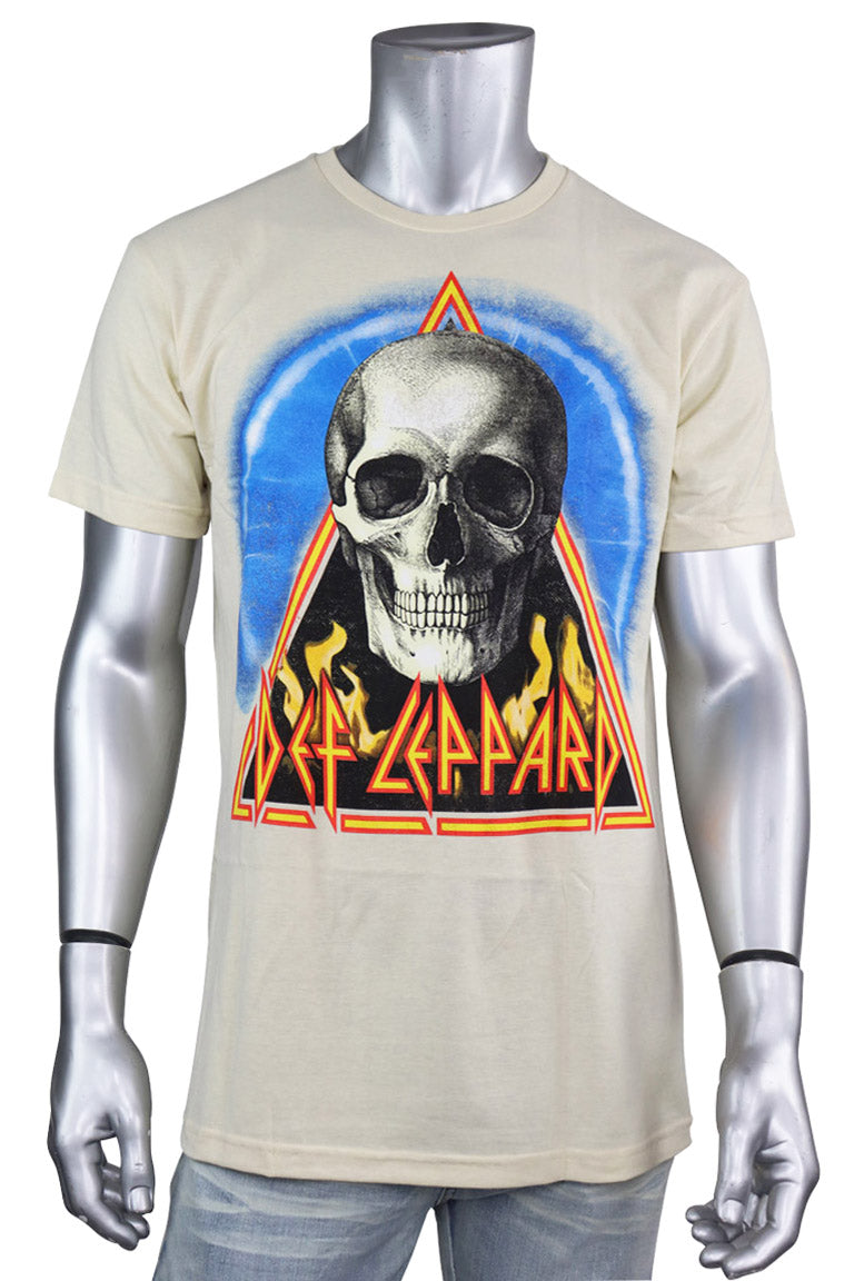 Def Leppard Skull Tee (Khaki)