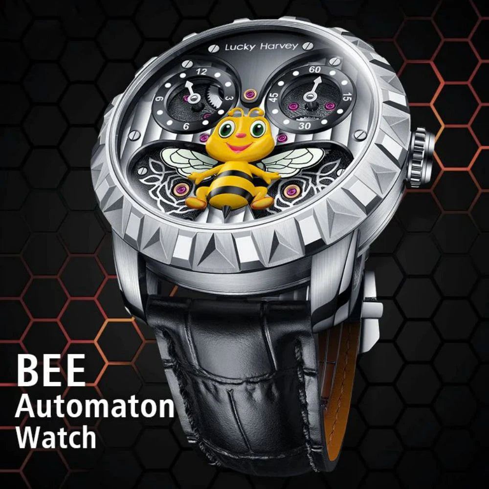 Limited Edition Honey Bee Flapping Dial Waterproof Watch for Men