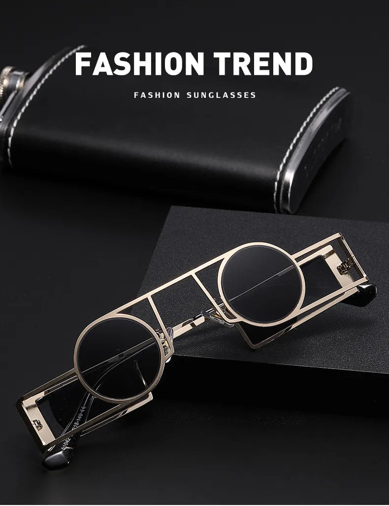 Fashion Retro Style UV400 Punk Sunglasses for Men and Women