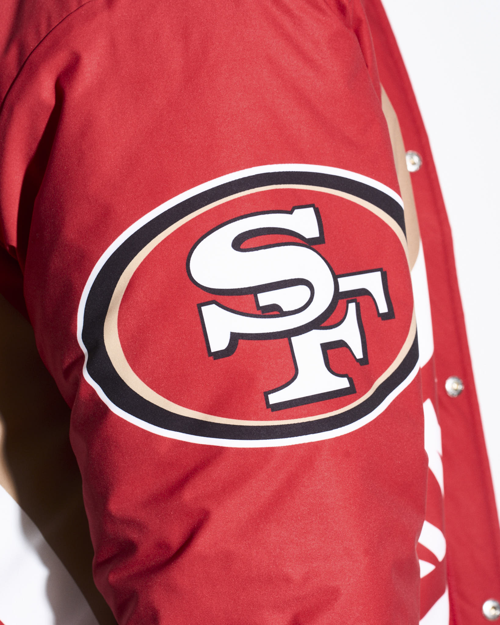 San Francisco 49ers Saw Blade Quilted Puffer Jacket