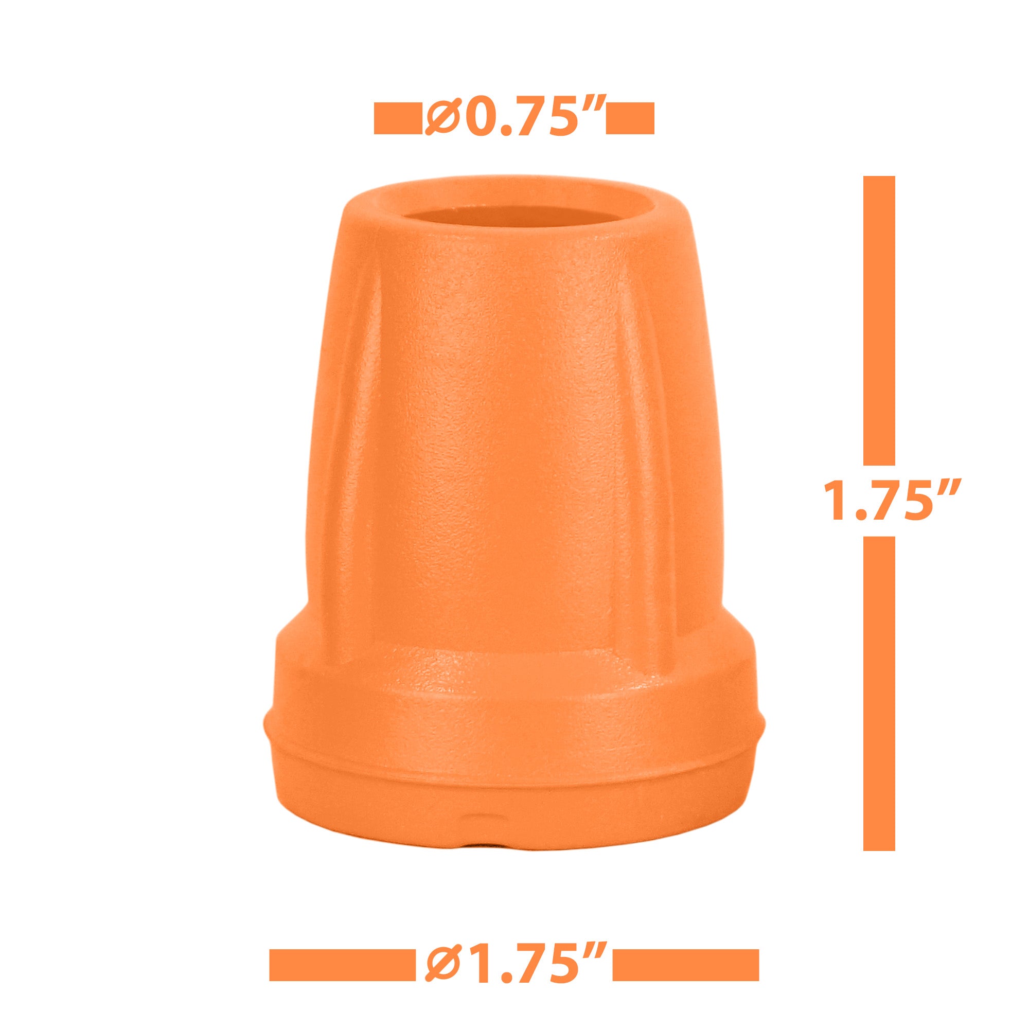 Crutch Tips (1 Pair) - Orange