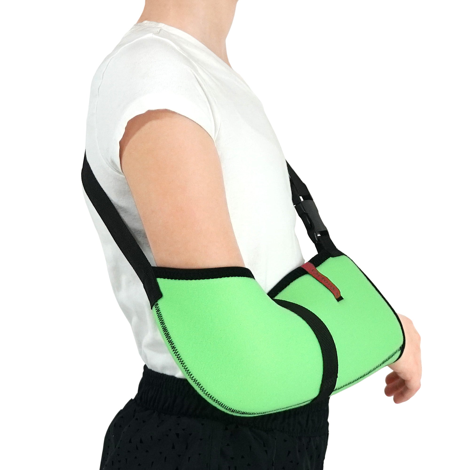 Kids Arm Support Sling Shoulder Immobilizer Brace ? Breathable and Lightweight ? Fully Adjustable / ACJB2410-GN